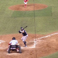 Photo taken at Estadio Diablos Rojos by Grez P. on 4/7/2014