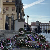 Photo taken at Statue of Tomáš Garrigue Masaryk by Ondra P. on 10/31/2021