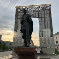 Photo taken at Памятник Платону Ойунскому на площади Орджоникидзе by Alexander M. on 6/30/2019