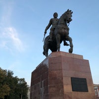 Photo taken at Памятник Великому князю Олегу Рязанскому by Alexander M. on 9/8/2018