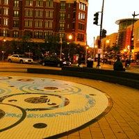 Photo taken at Columbia Heights Civic Plaza by Ryan B. on 10/6/2012