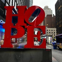 Photo taken at HOPE Sculpture by Robert Indiana by Youngpyo L. on 4/15/2023