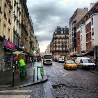Photo taken at Rue du Faubourg du Temple by Celio B. on 10/18/2012