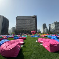 Photo taken at Seoul Plaza by Sung Hoon K. on 4/18/2024