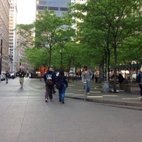 Photo taken at Zuccotti Park by Tom S. on 5/23/2016