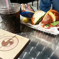 Photo taken at Dinkel&amp;#39;s Bakery by Jen P. on 8/23/2013