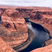 Photo taken at Horseshoe Bend Overlook by Arune A. on 3/22/2018