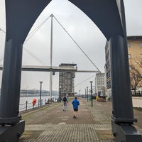 Photo taken at Royal Victoria Dock Footbridge by Igor K. on 3/7/2024