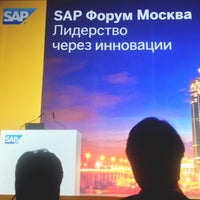 Photo taken at SAP Форум Москва by Олег М. on 4/11/2013