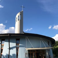 Photo taken at Farský kostol Sedembolestnej Panny Márie by Valerii P. on 8/2/2021
