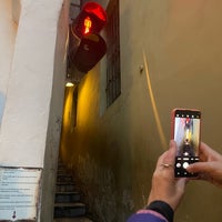 Photo taken at The Narrowest Street in Prague by NS on 12/11/2023