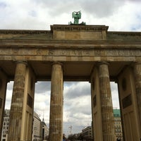 Photo taken at Brandenburg Gate by Tony N. on 4/13/2013