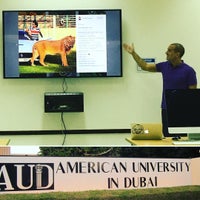 Photo taken at American University in Dubai - Dorms by Spencer S. on 11/25/2015