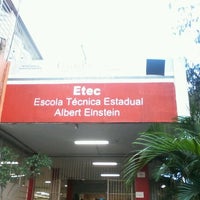 Photo taken at Escola Técnica Estadual Albert Einstein by Matheus V. on 2/25/2013