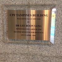 Photo taken at CPF Tampines Building by Taku 目. on 11/26/2015