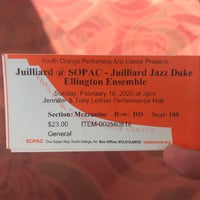 Photo taken at SOPAC (South Orange Performing Arts Center) by Whelan M. on 2/16/2020
