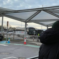 Photo taken at London Stansted Airport Coach Station by Elena A. on 12/27/2022