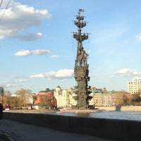 Photo taken at Krymsky Bridge by Вероника К. on 5/1/2013