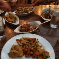 Photo taken at Dhaba Cuisine of India by Sarah S. on 6/22/2013