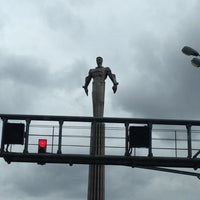 Photo taken at Yuri Gagarin Monument by Лана Е. on 4/21/2013