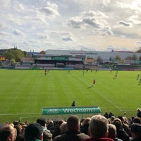 Photo taken at Stadion an der Lohmühle by Finn S. on 10/26/2019