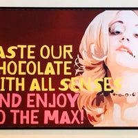 Photo taken at Max Brenner Chocolate Bar by Carine T. on 5/25/2014