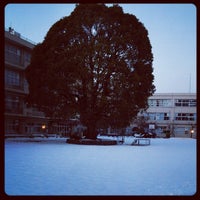 Photo taken at 町田市立忠生中学校 by Tetsuya I. on 2/9/2014