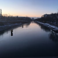 Photo taken at Sickingenbrücke by Sandra S. on 1/16/2017