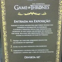 Photo taken at Game of Thrones - The Exhibition by Fernanda M. on 4/28/2013