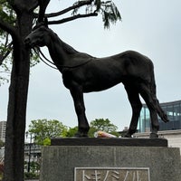 Photo taken at トキノミノル像 by godhorse on 4/20/2024