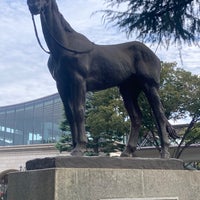 Photo taken at トキノミノル像 by godhorse on 10/8/2023