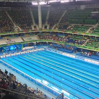 Photo taken at Olympic Aquatics Stadium by walter j. on 9/17/2016