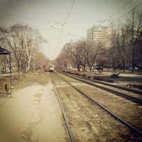 Photo taken at Остановка «ул. Советской Армии» by Mary R. on 4/20/2013