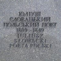 Photo taken at Пам&amp;#39;ятник Юліушу Словацькому by Eugeniya Z. on 6/1/2013