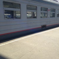 Photo taken at Электричка Санкт-Петербург — Павловск by Карина А. on 5/4/2013