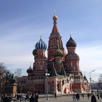 Photo taken at St. Basil&#39;s Cathedral by Alexey G. on 4/12/2013
