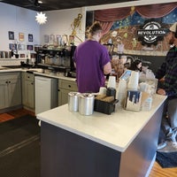 Photo taken at Revolution Coffee Roasters @ The Factory by shanemichael D. on 11/16/2022