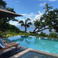 Photo taken at Four Seasons Resort Seychelles by Tahani on 10/24/2023