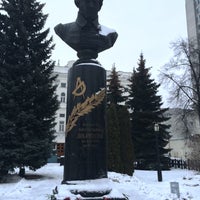Photo taken at Памятник Лобачевскому by Nort D. on 12/14/2014