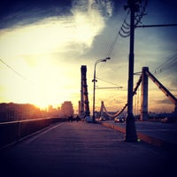 Photo taken at Krymsky Bridge by Deniza G. on 4/29/2013