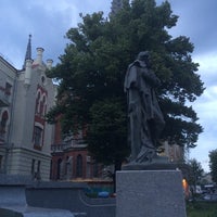 Photo taken at Пам&amp;#39;ятник Юліушу Словацькому by Ann S. on 7/9/2014