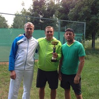 Photo taken at Теннисный клуб «Янтарь» by Артём Р. on 7/28/2013