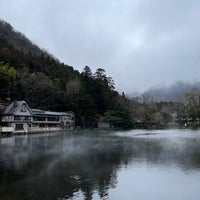 Photo taken at Lake Kinrin by ショータロー on 2/23/2024