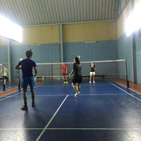 Photo taken at The Rackets Badminton Court by OomOom อ. on 9/14/2016