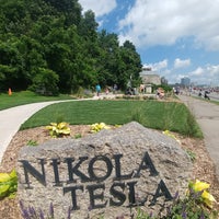 Photo taken at Nikola Tesla Statue by Luiz S. on 8/18/2017