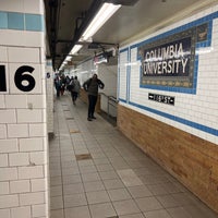 Photo taken at MTA Subway - 116th St/Columbia University (1) by Joshua on 10/27/2022