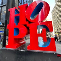Photo taken at HOPE Sculpture by Robert Indiana by Joshua on 4/12/2023