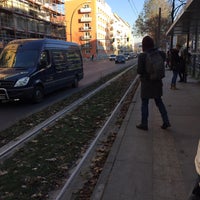 Photo taken at H Grünberger Straße / Warschauer Straße by Casi on 11/14/2016
