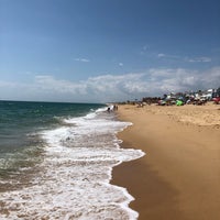 Photo taken at Praia de Faro by Casi on 7/15/2018