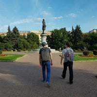 Photo taken at Памятник Ломоносову by George K. on 8/23/2020